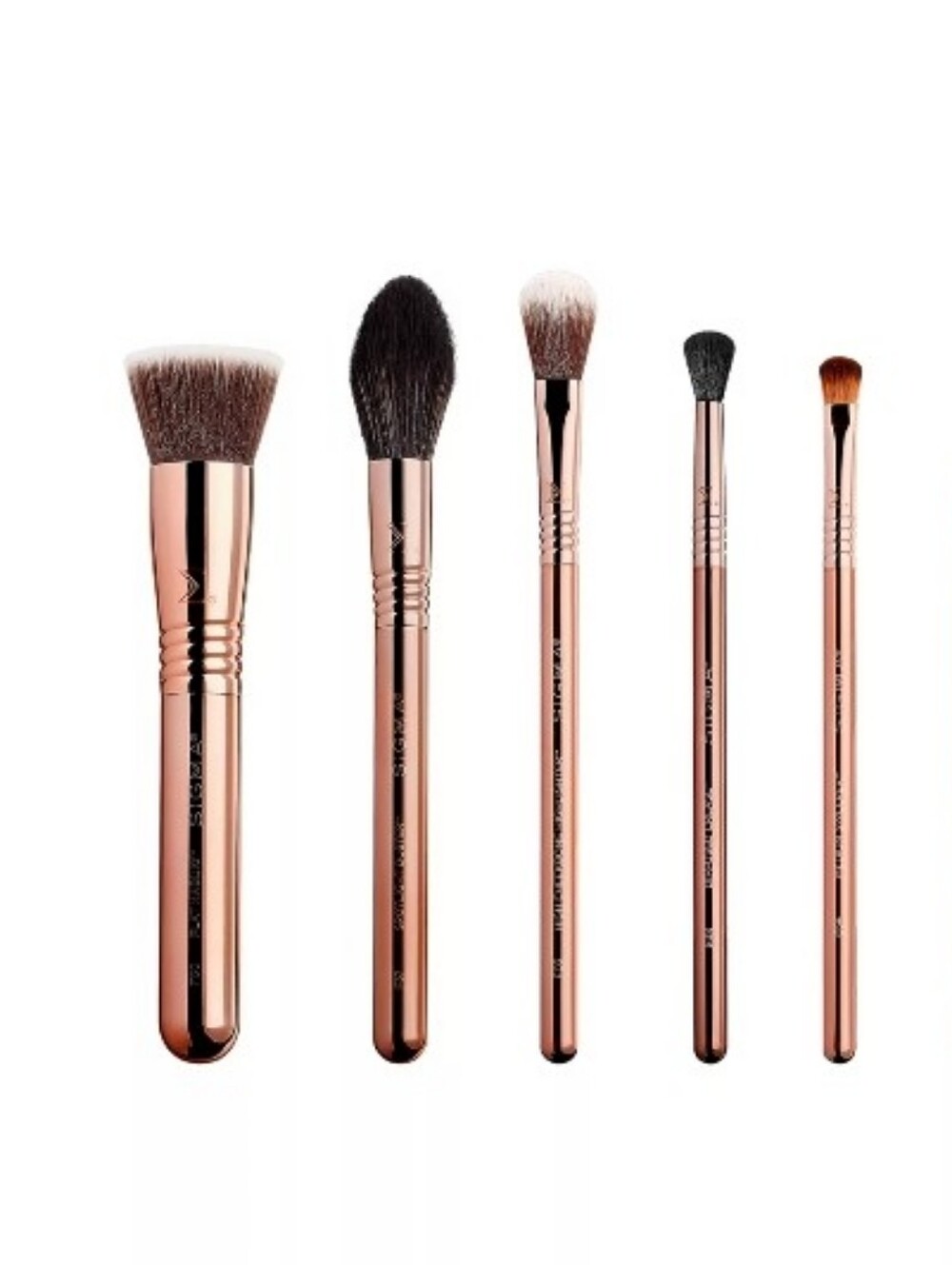 NEW Sigma Beauty Iconic Rose Gold Makeup Brushes Set Of 5